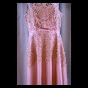 Tahari Dresses - Tahari pink chiffon and lace dress Tahari Dresses - Tahari pink chiffon and lace dress